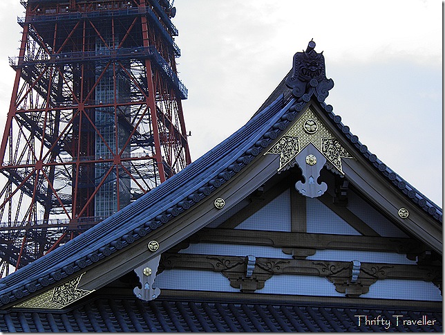 Tokyo Tower behind Zoji-ji